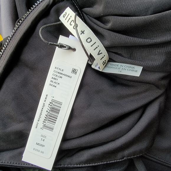 Alice + Olivia Isadola Semi Sheer Bodycon Mini Dress - Picture 5 of 6